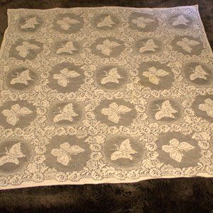 Vintage Lace Dollie Butterfly Table Cover